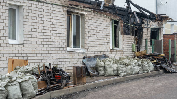 Professional Smoke Damage Removal technician working in Roberts, WI